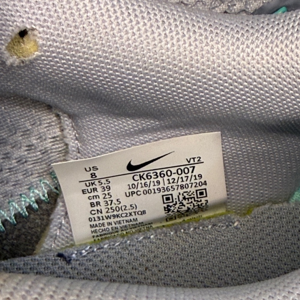 Women’s Nike Renew Sneakers in Gray and Teal - Picture 4 of 8